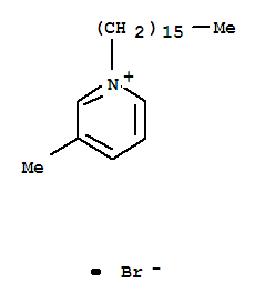 1-Hexadecyl-3-methylpyridinium bromide结构式