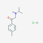 2-ISOPROPYLAMINO-4'-METHYLACETOPHENONE, HYDROCHLORIDE结构式