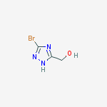 Structure of (3-bromo-1H-1,2,4-triazol-5-yl)methanol(SALTDATA: HBr)