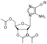 5-Amino-1-(2’,3’,5’-tri-O-acetyl--D-ribofuranosyl)-imidazole-4-carbonitrile结构式