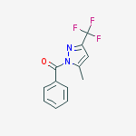 Structure of [5-methyl-3-(trifluoromethyl)pyrazol-1-yl]-phenylmethanone