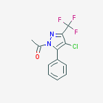 Structure of 1-Acetyl-4-chloro-3(5)-trifluoromethyl-5(3)-(phenyl)pyrazole