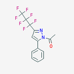 Structure of 1-Acetyl-3(5)-(heptafluoro-1-propyl)-5(3)-(phenyl)pyrazole