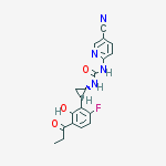 Structure of 1-(5-cyanopyridin-2-yl)-3-[(1s,2s)-2-(6-fluoro-2-hydroxy-3-propanoylphenyl)cyclopropyl]urea