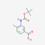 Structure of BOC-3-AMINO-4-METHYLBENZOIC ACID