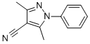 3,5-DIMETHYL-1-PHENYL-1H-PYRAZOLE-4-CARBONITRILE结构式