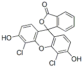 4,5-二氯-3,6-二羟基螺(异苯并呋喃-1(3H), 9-(9H)占吨)-3-酮结构式