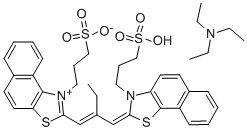 Structure of 3,3-BIS(3-SULFOPROPYL)-4,5:4,5-DIBENZO-9-ETHYLTHIACARBOCYANINE BETAINE TRIETHYLAMMONIUM SALT
