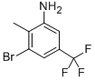 Chemical structure of 3-BROMO-2-METHYL-5-TRIFLUOROMETHYLANILIN