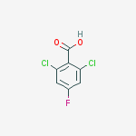2,6-Dichloro-4-fluorobenzoic acid结构式