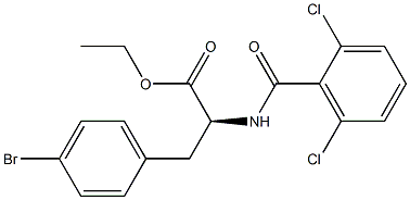 Structure of (S)-ethyl 2-(2,6-dichlorobenzaMido)-3-(4-broMophenyl)propanoate