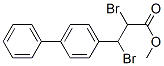 Structure of methyl 2,3-dibromo-3-(4-phenylphenyl)propanoate