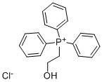 Structure of (2-HYDROXYETHYL)TRIPHENYLPHOSPHONIUM CHLORIDE