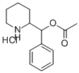 Structure of (R*,R*)-(-)-2-(alpha-acetoxybenzyl)piperidinium chloride