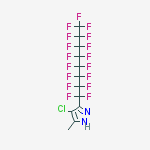 Structure of 4-chloro-3-(1,1,2,2,3,3,4,4,5,5,6,6,7,7,8,8,8-heptadecafluorooctyl)-5-methyl-1h-pyrazole