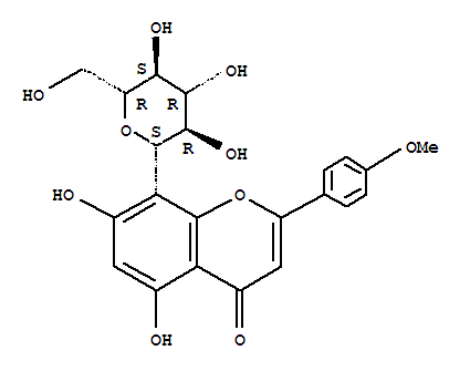 4-甲氧基牡荆素结构式