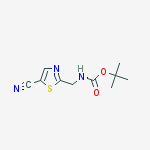 Structure of tert-Butyl ((5-cyanothiazol-2-yl)methyl)carbamate