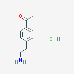 Structure of 1-[4-(2-aminoethyl)phenyl]Ethanone hydrochloride