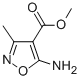 4-Isoxazolecarboxylicacid, 5-amino-3-methyl-, methyl ester结构式
