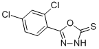 Structure of 5-(2,4-DICHLOROPHENYL)-1,3,4-OXADIAZOLE-2(3H)-THIONE