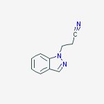 3-indazol-1-ylpropanenitrile结构式