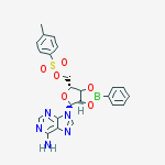 5'-TOSYLADENOSINE-2',3'-O-PHENYLBORONATE结构式