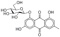 大黄素-8-Β-D-吡喃葡萄糖苷结构式