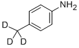 Structure of P-TOLUIDINE-D3 (METHYL-D3)