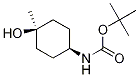 Structure of Carbamic acid, (trans-4-hydroxy-4-methylcyclohexyl)-, 1,1-dimethylethylester