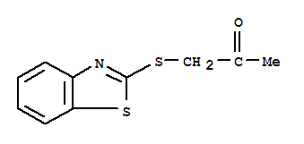 Structure of 2-Propanone,1-(2-benzothiazolylthio)-