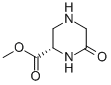Structure of 2-Piperazinecarboxylicacid, 6-oxo-, methyl ester, (2S)-