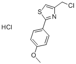 Structure of 4-Chloromethyl-2-(4-methoxyphenyl)-thiazole HCl