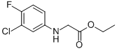 Structure of ETHYL 2-(3-CHLORO-4-FLUOROANILINO)ACETATE