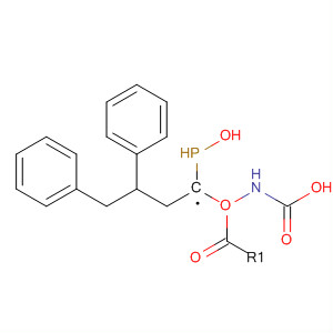 Structure of Carbamic acid, [1-(hydroxyphosphinyl)-3-phenylpropyl]-, phenylmethylester