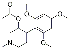 Structure of 1-methyl-4-(2,4,6-trimethoxyphenyl)piperidin-3-yl acetate
