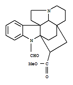 Structure of (2α,5α)-1-Formylaspidofractinine-3β-carboxylic acid methyl ester