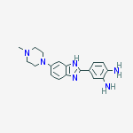 1,2-Benzenediamine, 4-[6-(4-methyl-1-piperazinyl)-1H-benzimidazol-2-yl]-结构式