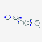 2-(3-methylphenyl)-6-[6-(4-methylpiperazin-1-yl)-1h-benzimidazol-2-yl]-1h-benzimidazole结构式
