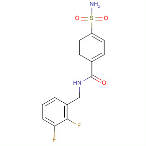 Structure of Benzamide, 4-(aminosulfonyl)-N-[(2,3-difluorophenyl)methyl]-