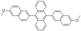 9,10-Bis-(6-methoxynaphthalen-2-yl)anthracene结构式