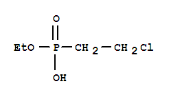 Structure of ethyl hydrogen (2-chloroethyl)phosphonate