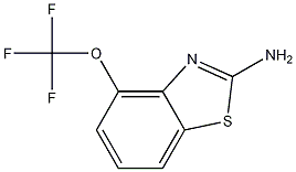2-氨基-4-三氟甲氧基苯并噻唑结构式