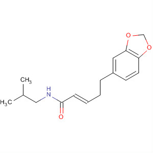 Structure of 2-Pentenamide, 5-(1,3-benzodioxol-5-yl)-N-(2-methylpropyl)-, (E)-