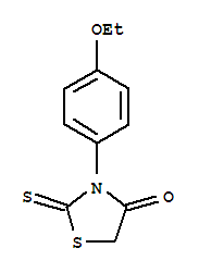 3-(4-Ethoxyphenyl)-2-thioxo-1,3-thiazolidin-4-one结构式