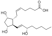 Chemical structure of (+-)-PGF2α