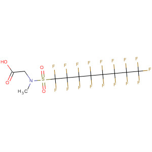 Structure of Glycine, N-[(heptadecafluorooctyl)sulfonyl]-N-methyl-