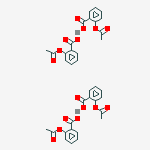 Chemical structure of COPPER,TETRAKIS[.MU.-[2-(ACETYLOXY)BENZOATO-.KAPPA.O:.KAPPA.O']]DI-,(CU-CU)