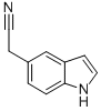 Structure of 1H-Indole,5-acetonitrile