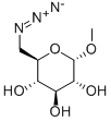 甲基-6-叠氮-6-脱氧-alpha-D-吡喃葡萄糖苷结构式