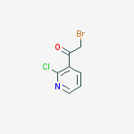 2-bromo-1-(2-chloropyridin-3-yl)ethanone结构式